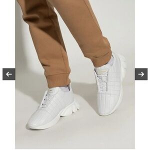 Burberry White Quilted Sneakers